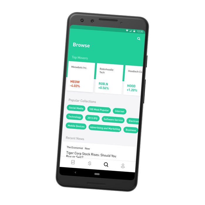 Robinhood Commission Free Stock Trading App Crypto Options Etfs - 