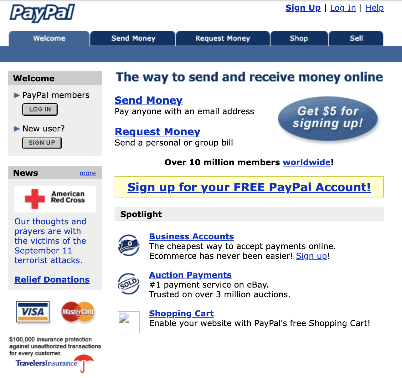 X.com now PayPal 2001