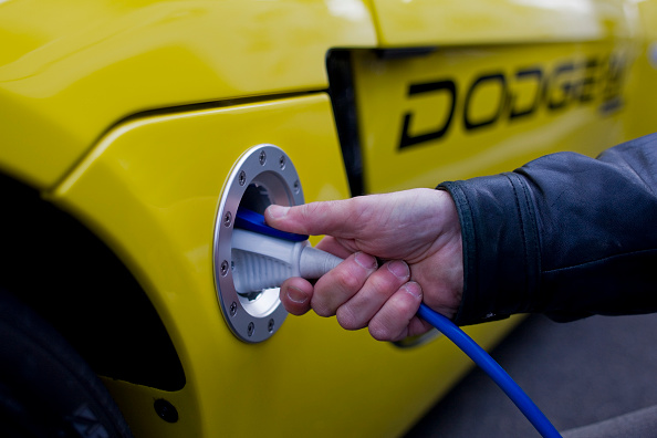 Dodge plugs in (Brooks Kraft LLC/Corbis via Getty Images)