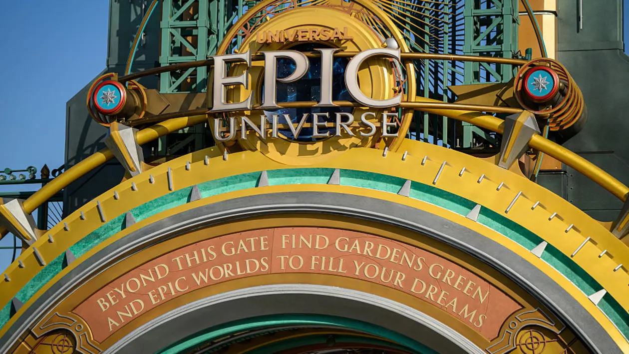 The entrance portal to the Epic Universe