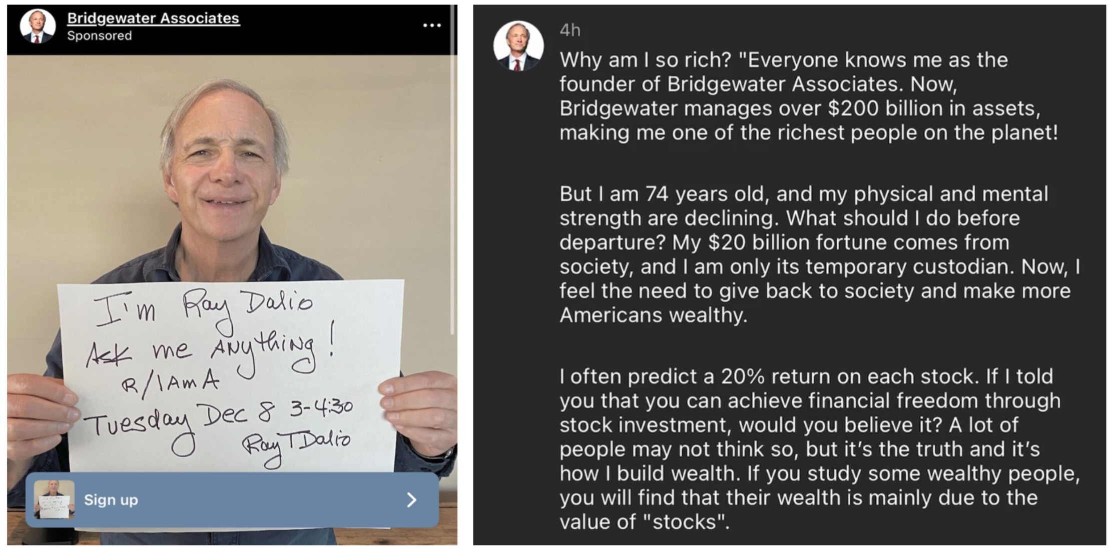 I checked out a fake Ray Dalio Instagram investing scam so you don’t have to thumbnail