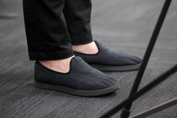 New Zealand’s previous prime minister sported Allbirds (Hagen Hopkins/Getty Images)