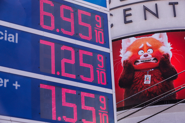 Turning red over gas prices (Robert Gauthier/LA Times via Getty Images)
