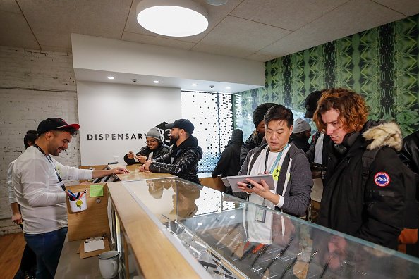 Cannabis is cash biz (Kamil Krzaczynski/Getty Images)
