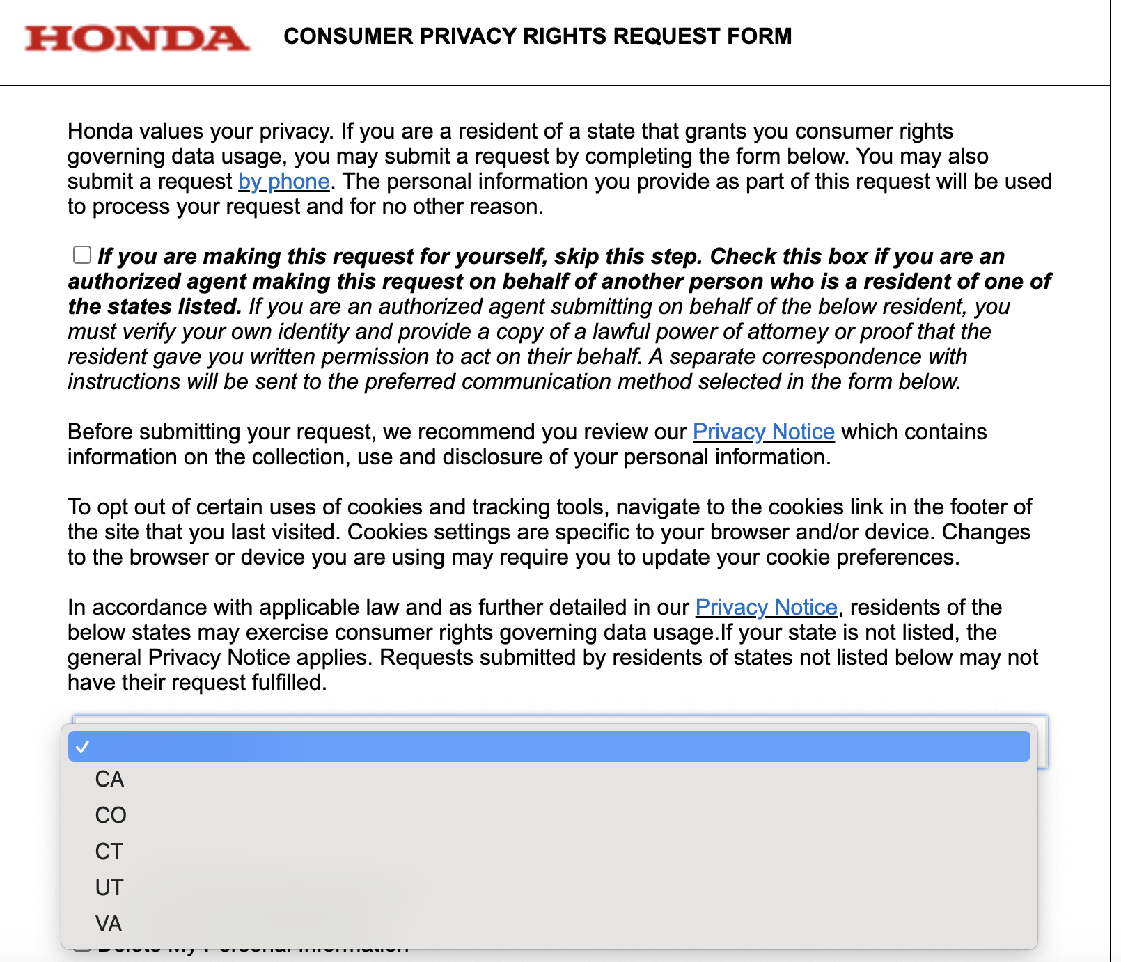 Honda privacy 5